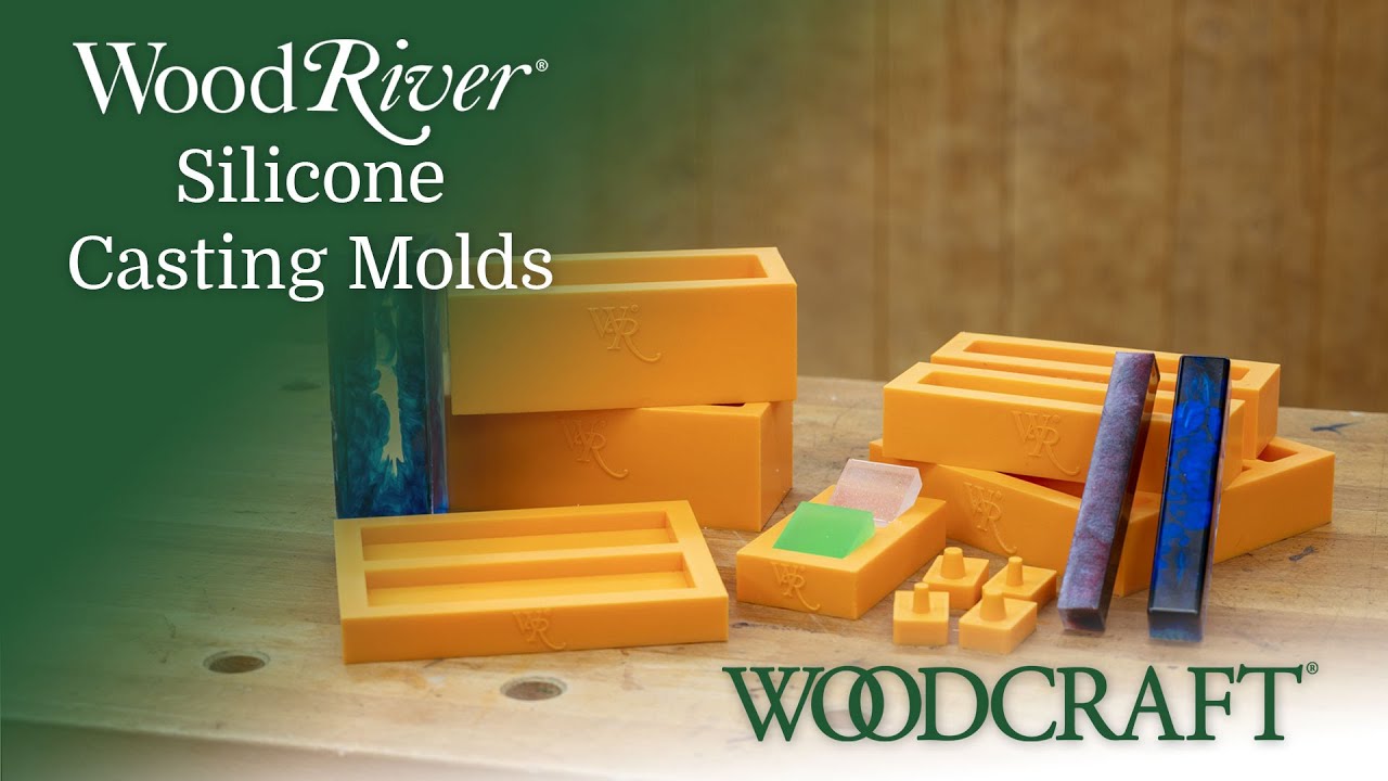 WoodRiver Silicone 1" x 1" x 6" Oversized Pen Blank Casting Mold