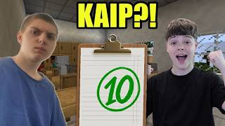 MANO DRAUGAS GAVO 10! Minecraft Mokykla Dalis 6