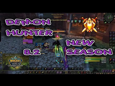 DEMON HUNTER ARENA 8.2 Season 3 / Highest DH 2v2 BfA