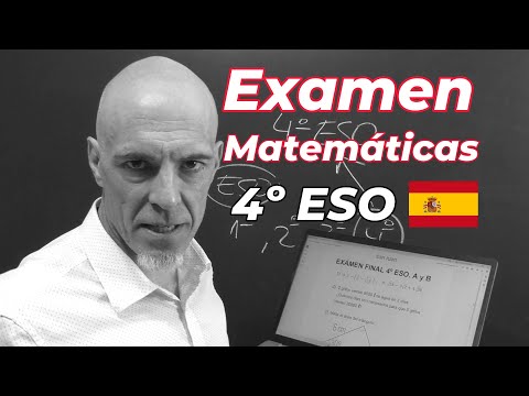 EXAMEN MATEMÁTICAS 4 ESO