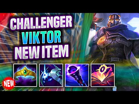 CHALLENGER PICKS VIKTOR WITH NEW ITEM SHATTERED! - Korean Challenger Plays Viktor MID vs Syndra! |