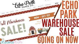 Echo Park FALL Warehouse Sale GOING ON NOW & COUPON CODE!
