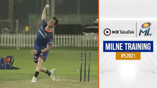 Adam Milne Training | मिल्ने करते हैं ट्रेन | IPL 2021