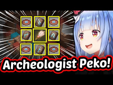 Pekora Excavates The *NEW* Trail Ruins - Minecraft Holoserver 【ENG Sub Hololive】