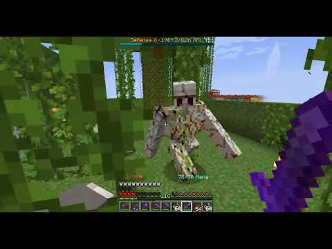 Mark Howard - Levelling up the defense skill by fighting against iron golems - Aventura SMP Minecraft Server