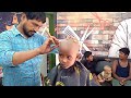 New Girls Bald Head Shave With Straight Razor Full Head Shaving Tutorial Sushils Barber 2024