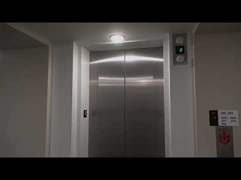 bORing Otis Newer Series 4 Gen2 MRL Traction Service Elevator at The E-Lofts in Alexandria, VA