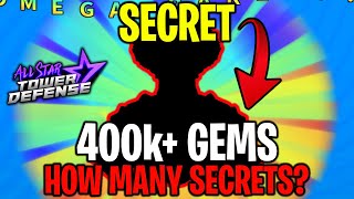 How MANY SECRET Units CAN We GET with 400k+ Gems (LUCK TESTED) | All Star Tower Defense ROBLOX