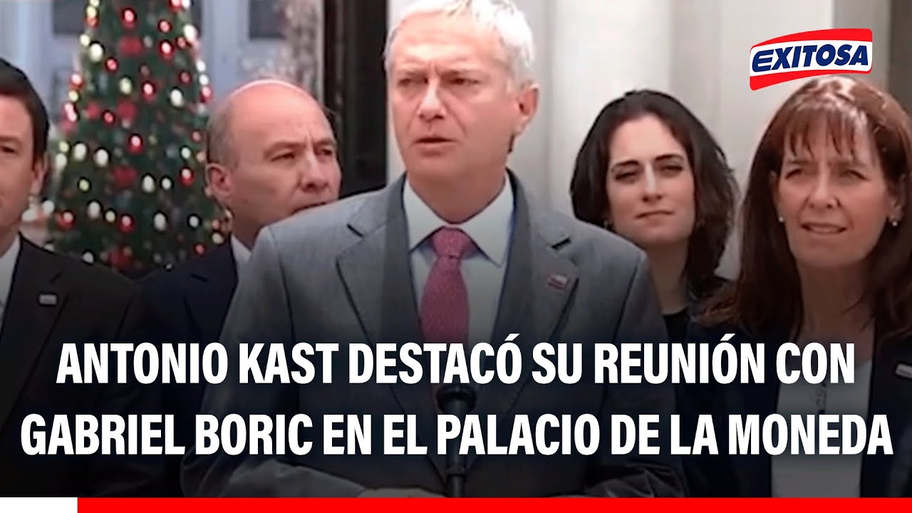 🔴🔵 Antonio Kast destacó su reunión con Gabriel Boric en el Palacio de La Moneda