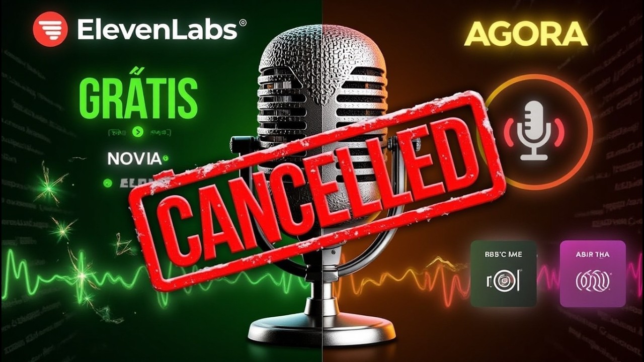 Cancele O ElevenLabs AGORA e Conheça a Nova IA GRÁTIS para Clonar Vozes!
