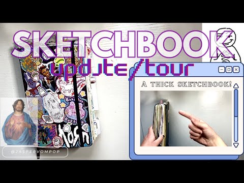 ✴Sketchbook Update and Tour!✴ How to make a chunky sketchbook!