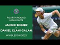 Jannik Sinner vs Daniel Elahi Galan | Fourth Round Highlights | Wimbledon 2023