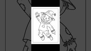 Halloween Scarecrow Coloring Pages for Kids – Fun Printable