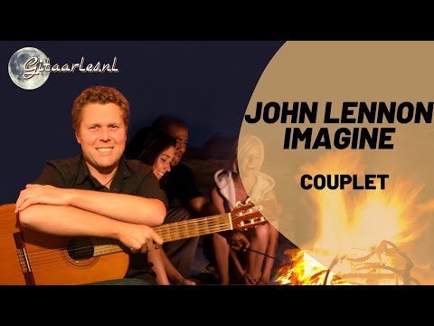 John Lennon Imagine op gitaar leren spelen: het couplet
