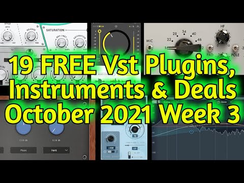 19 Best New FREE VST PLUGINS, Vst Instruments, SAMPLE PACKS & Huge Deals - OCTOBER 2021 Week 3