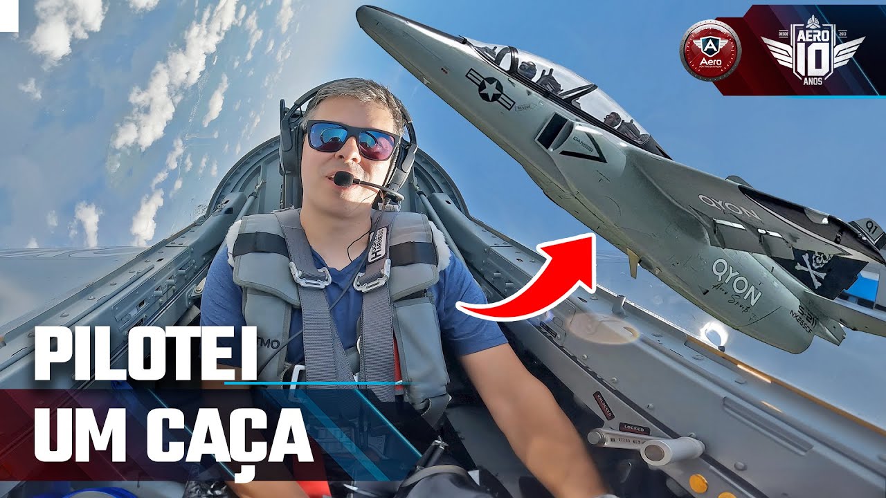 MANOBRAS do TOP GUN - PILOTEI o CAÇA MARCHETTI S-211 nos Estados Unidos