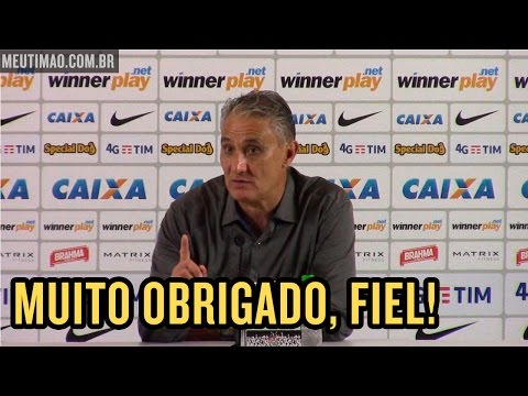 Após quarta vitória do Timão, Tite enaltece carinho da torcida na Arena