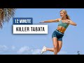 12 MIN TABATA HIIT MOOD BOOSTER Workout - No Equipment, No Repeat, Home Workout with Tabata Songs
