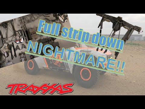 Never try this with your Traxxas UDR - full strip down every nut and bolt