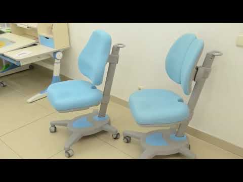 Растущий стол + кресло Mealux Winnipeg Multicolor BL арт. BD-630 WG + Y-115 BLG, белый в Перми - видео 16