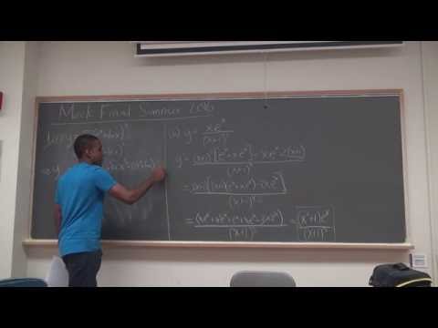 Math 205 Lecture 25 - Final Review - Going through a mock final