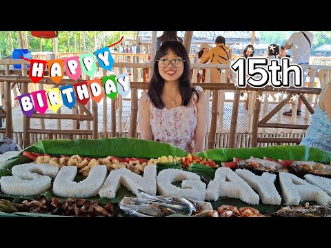 EN SUNGAYAN FLOATING RESTO, celebración del 15º cumpleaños de Mace