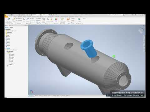 Inventor 2024 Tutorial |TANK MODELING Assembly & Multi Body Design #trending #design #viralvideo