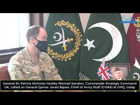 General Sir Patrick Nicholas Yardley, Commander Strategic Command UK, met General Qamar Javed Bajwa