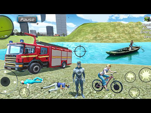 Hurricane Tornado Superhero Vegas Crime Simulator Driving Train #6 - Android Gameplay