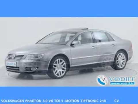 VODIFF : VOLKSWAGEN OCCASION ALSACE : VOLKSWAGEN PHAETON 3 0 V6 TDI 4 MOTION TIPTRONIC 240 CV