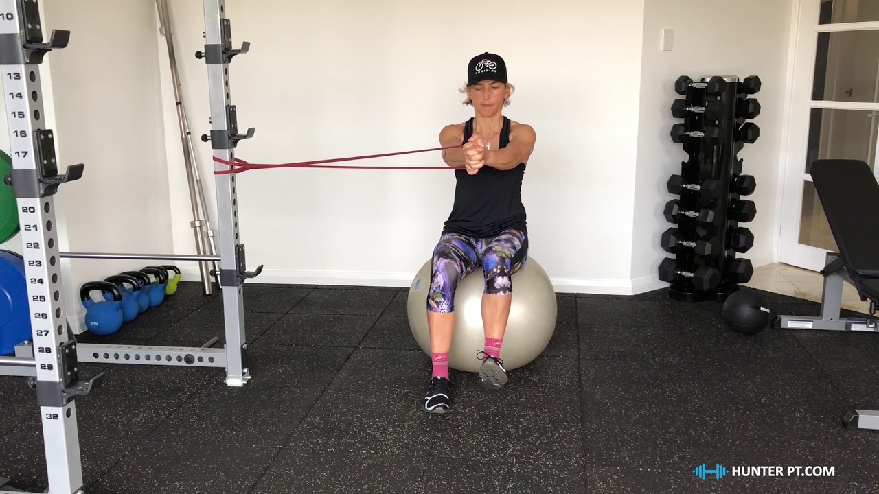 FB single leg Pallof press