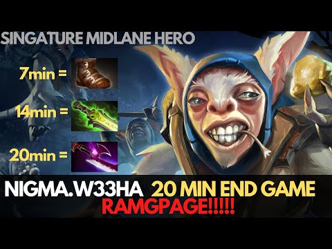 Dota 2 - Nigma W33ha- MEEPO- RAMPAGE- 20min END GAME- NIGMA VS VIKIN.GG- ESL LOS ANGELES 2020