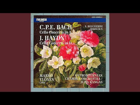 Sonata for Cello and Basso Continuo in A major : I Adagio