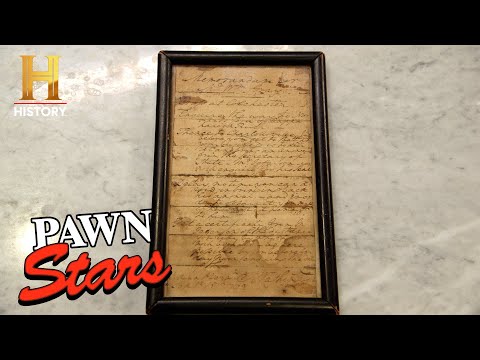 SUPER DAMAGED George Washington Letter is a Hard Sell (Season 21) | Pawn Stars