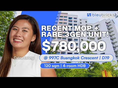 Singapore HDB | 997C Buangkok Crescent | 3Gen Model HDB | $780,000 | bleubricks By PLB | Caline