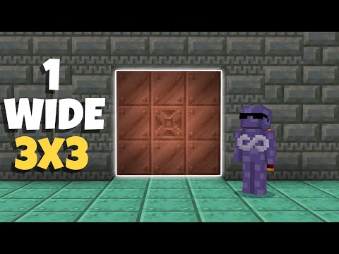 ПРОСТАЯ поршневая дверь 3x3 для Minecraft Bedrock 1.21!