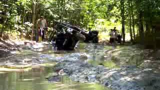 preview picture of video 'Arctic cat prowler flips over in the mud'