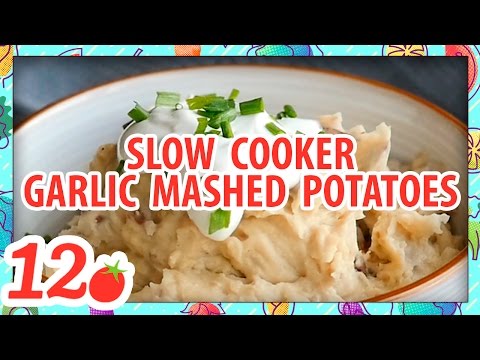 Slow Cooker Garlic Mashed Potatoes