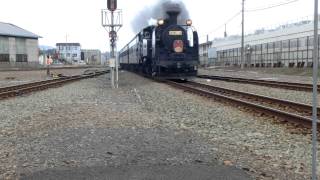 preview picture of video '[FHD]JR北海道・函館本線：倶知安駅、C11形/『SLニセコ号』入線シーン。'