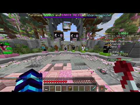 playing leomc and watching minecraft