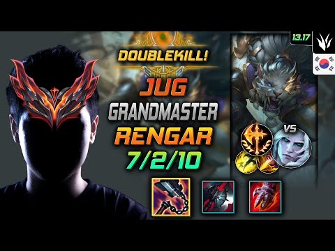 Rengar Jungle Build Goredrinker Conqueror - LOL KR GrandMaster Patch 13.17
