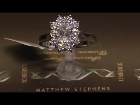 #81410 FEU | Round Brilliant & Asscher Diamond Cluster Engagement Ring