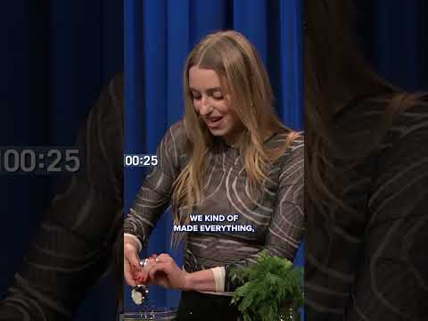 Molly Baz challenges Seth Meyers to a sandwich-making competition 🥪