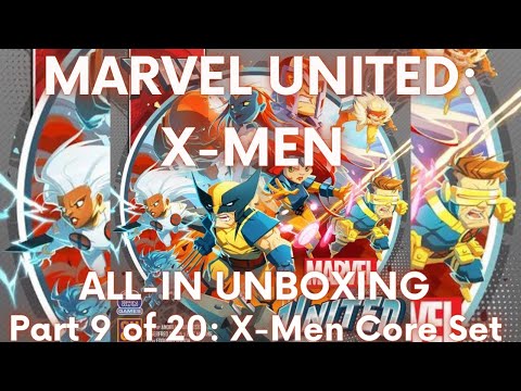 Unboxing ALL of Marvel United!! (9/20) | X-men Core Set