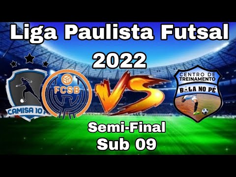 Camisa 10 x Bola no Pe - Sub 09 / Liga Paulista de Futsal 2022.