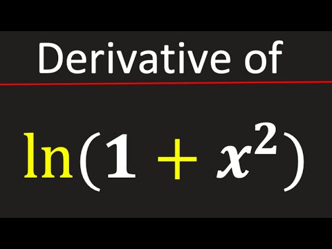 Derivative of ln(1+x^2) || Differentiation of ln(x^2+1)
