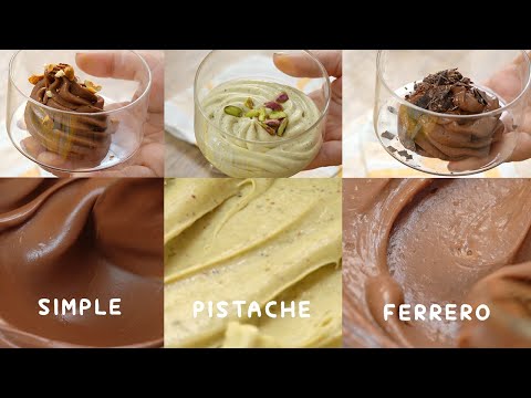 3 ganaches pour Gâteau (noisette, chocolat, pistache) - Dbara khef Lef EP 04