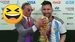 Lionel Messi funny moments World Cup