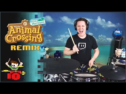 Animal Crossing: New Horizons Main Theme Remix On Drums!