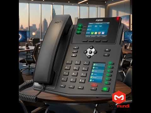 Video do produto Telefone IP Fanvil X4U Empresarial - 12 Linhas SIP, Dupla Tela Colorida, Gigabit Ethernet, PoE e Conferência 6 Vias